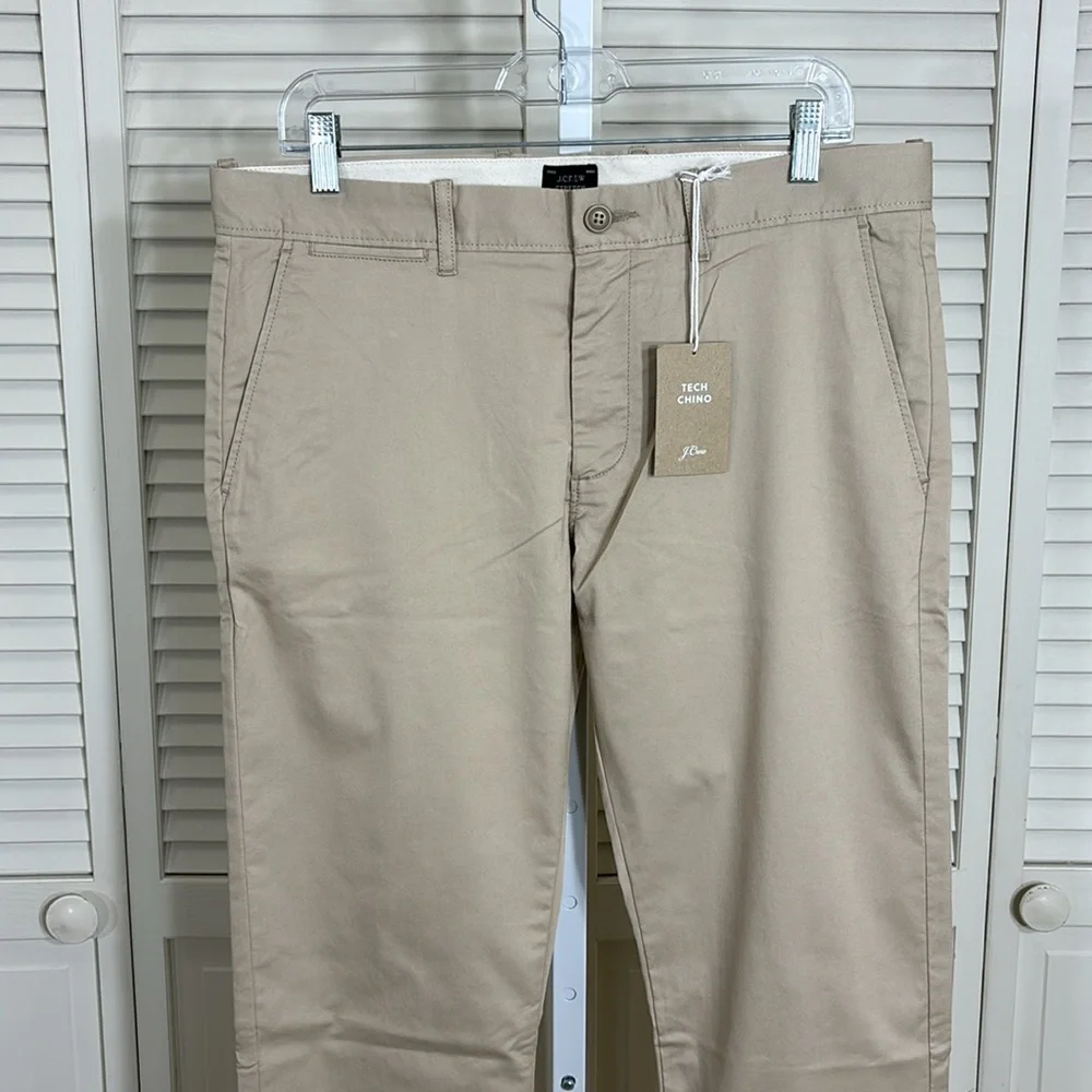 NWT J.Crew 484 Slim-Fit Stretch Tech Chino Pant 33 x 34